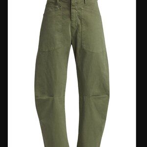 Nili Lotan Shon Pants in Khaki Green